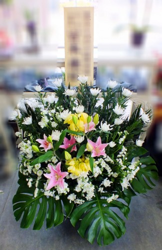 2017-3-24花キューピットお供えスタンド1段