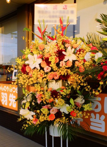2017-11-7花キューピット御祝スタンド2段
