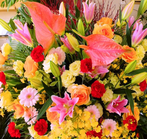 2018-12-24スタンド花2段-2