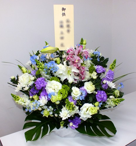2019-4-13花キューピットお供えアレンジメント