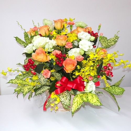 2021-6-15花キューピット御祝アレンジメント